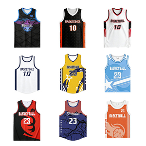 Custom Printed Breathable Basketball Uniform Jersey