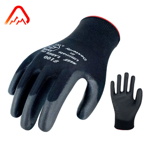 CE Approved EN388 General Purpose Safety Gloves Anti-Slip Breathable PU Coating