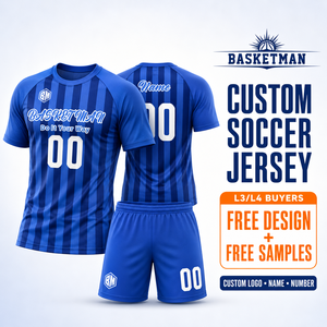 Custom Soccer Jersey Heat Transfer Football Shirt Mesh Panels Player Version Quick Dry