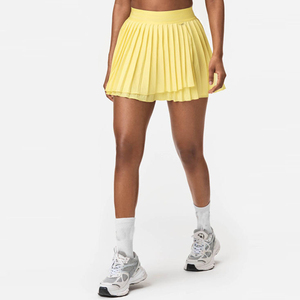 Custom Slim Fit Female Sportswear Mini Pleated Tennis Elastic Waist Women's Tennis Dress With Shorts
