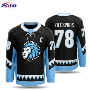 Custom Made Men's Hockey Jerseys Embroidery Logo Tackle Twill Ice Hockey Jersey