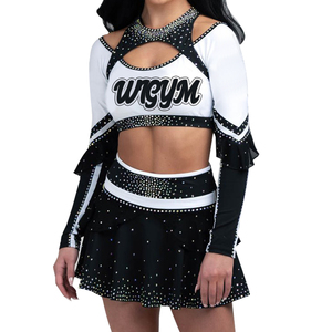 Custom All Star Cheerleading Uniforms Wholesale Bulk Rhinestone Apparel