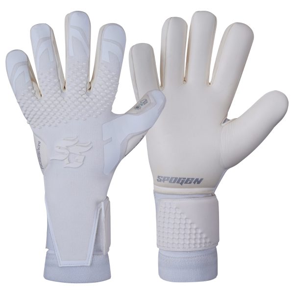 Premium Pro White Soccer Goalkeeper Gloves in bulk from Sialkot factory